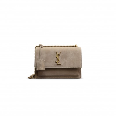 YSL SUNSET MEDIUM IN SUEDE 422906 (22*16*8cm)